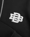 RIPPED ZIP HOODIE | Schwarz