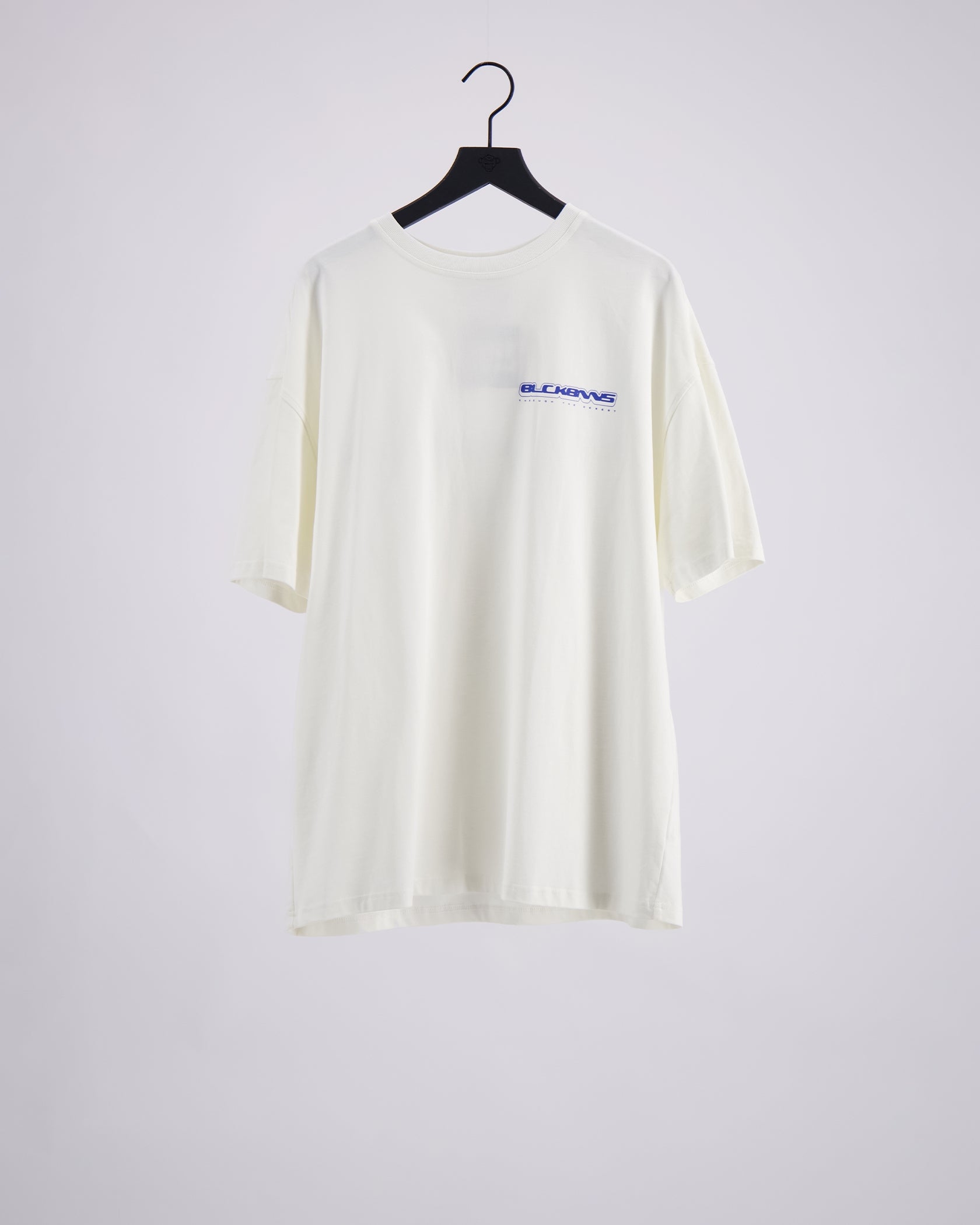 MUSTER-T-SHIRT | Weiß/Blau