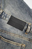 SLIM REPAIRED DENIM | Blau