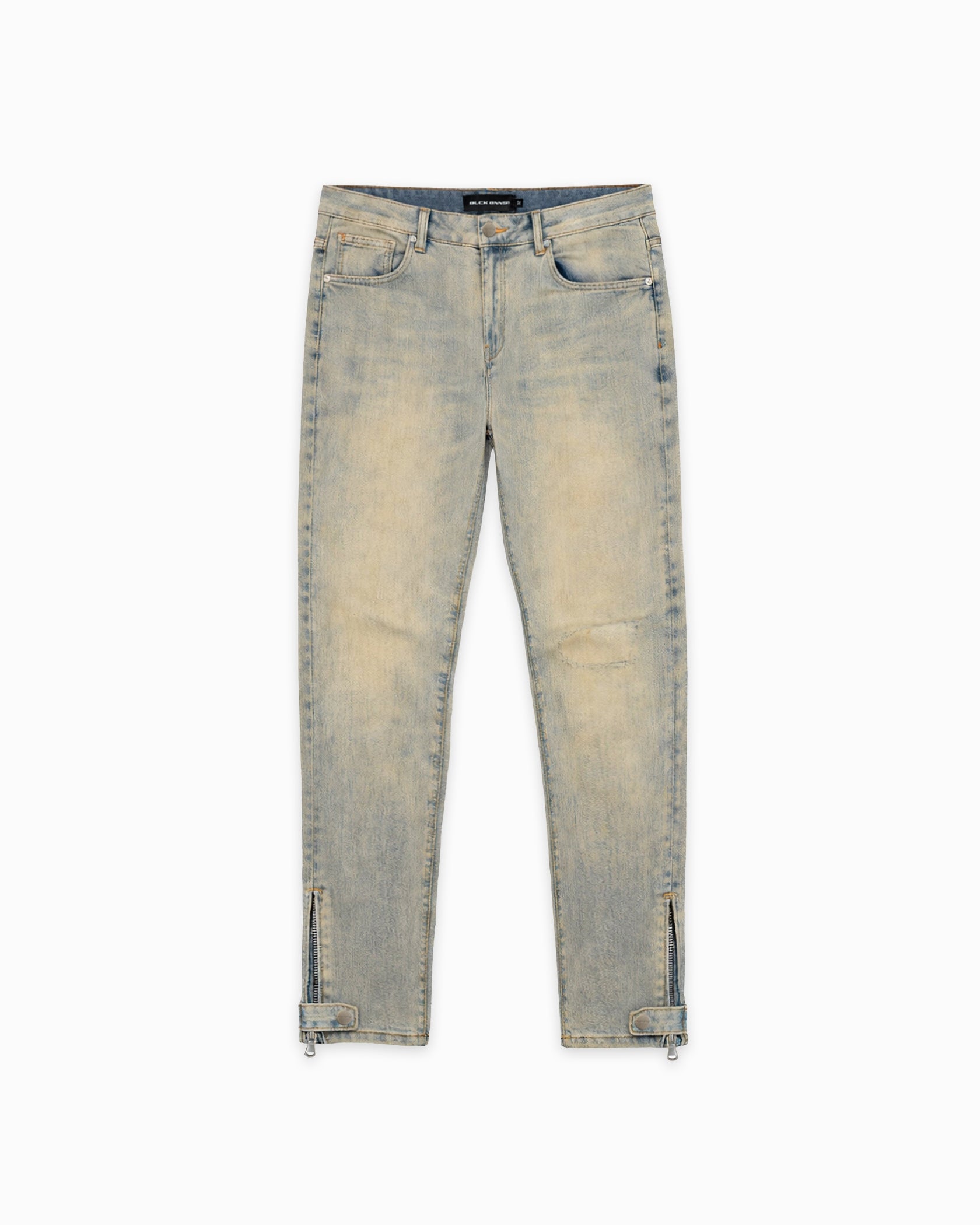 SLIM SEAM DENIM | Blau