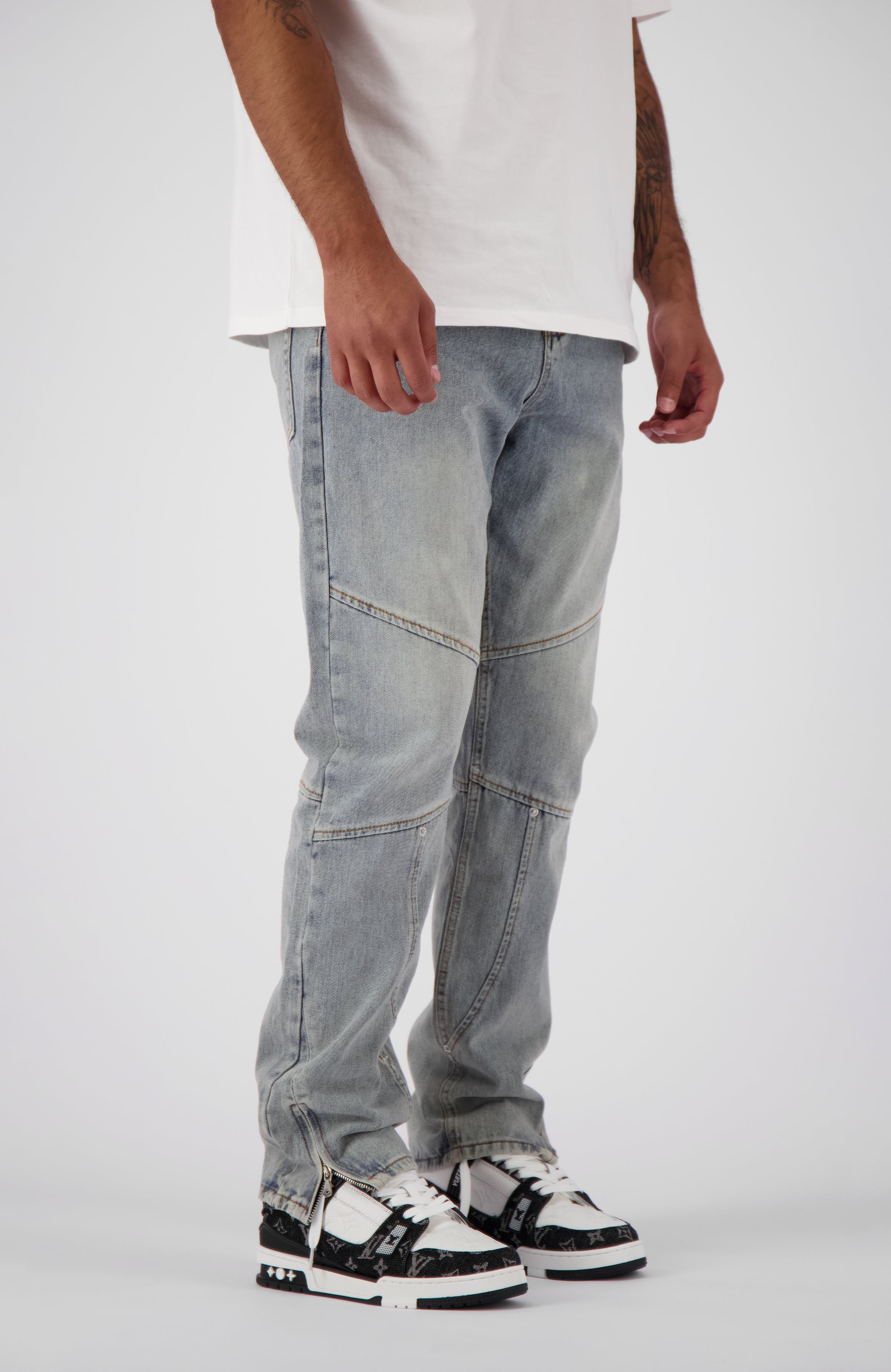 STRAIGHT WORKER DENIM | Blau
