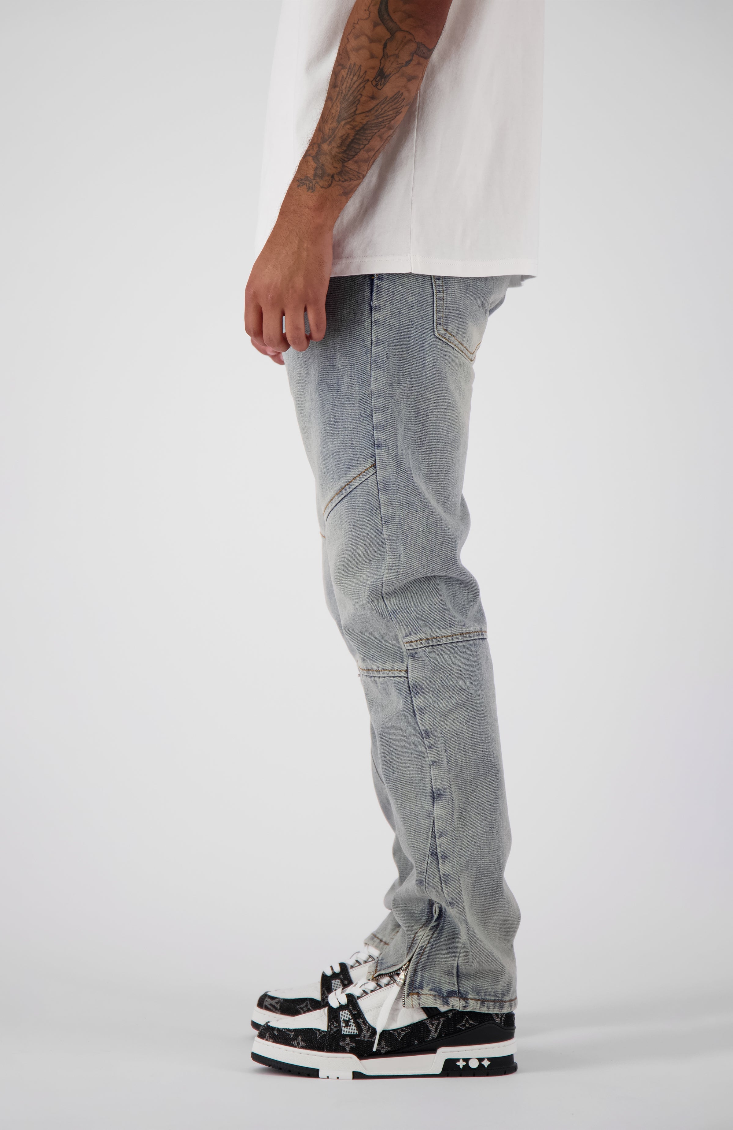 STRAIGHT WORKER DENIM | Blau