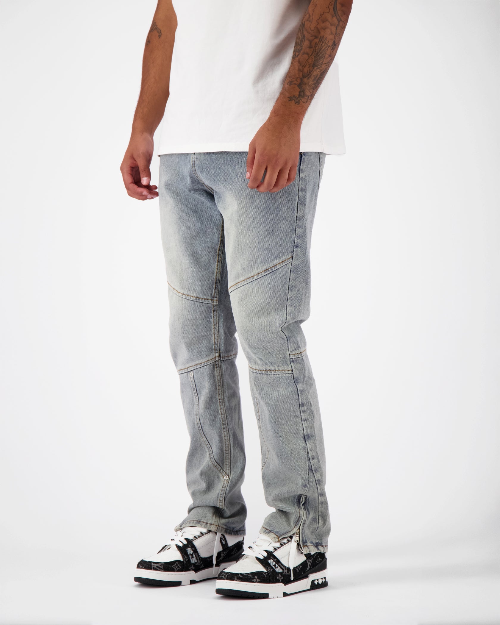 STRAIGHT WORKER DENIM | Blau