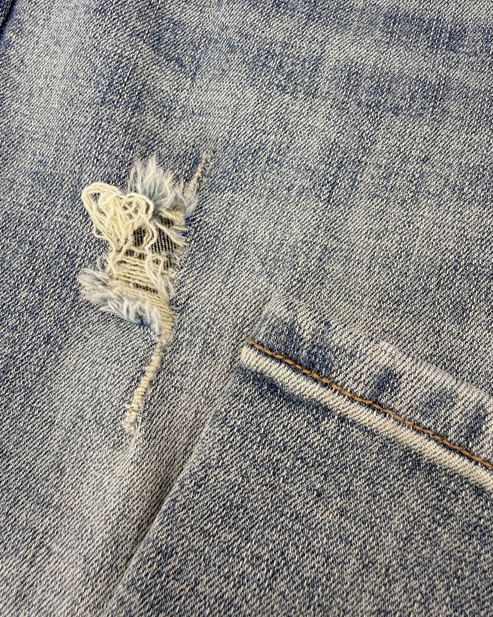 STRUCTURE SLIM DENIM | Blau