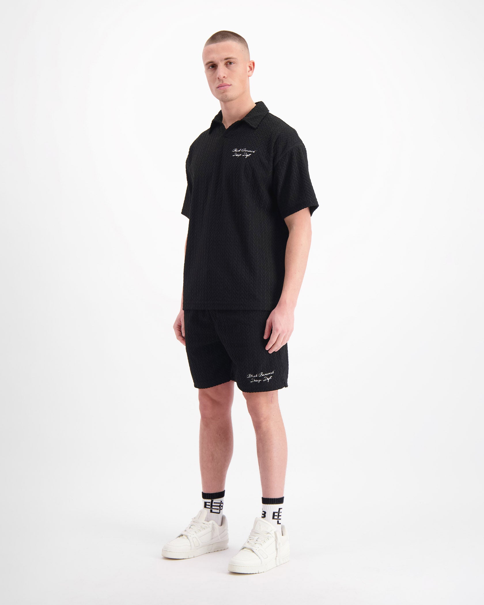 TERRY LOUNGE POLO | Schwarz