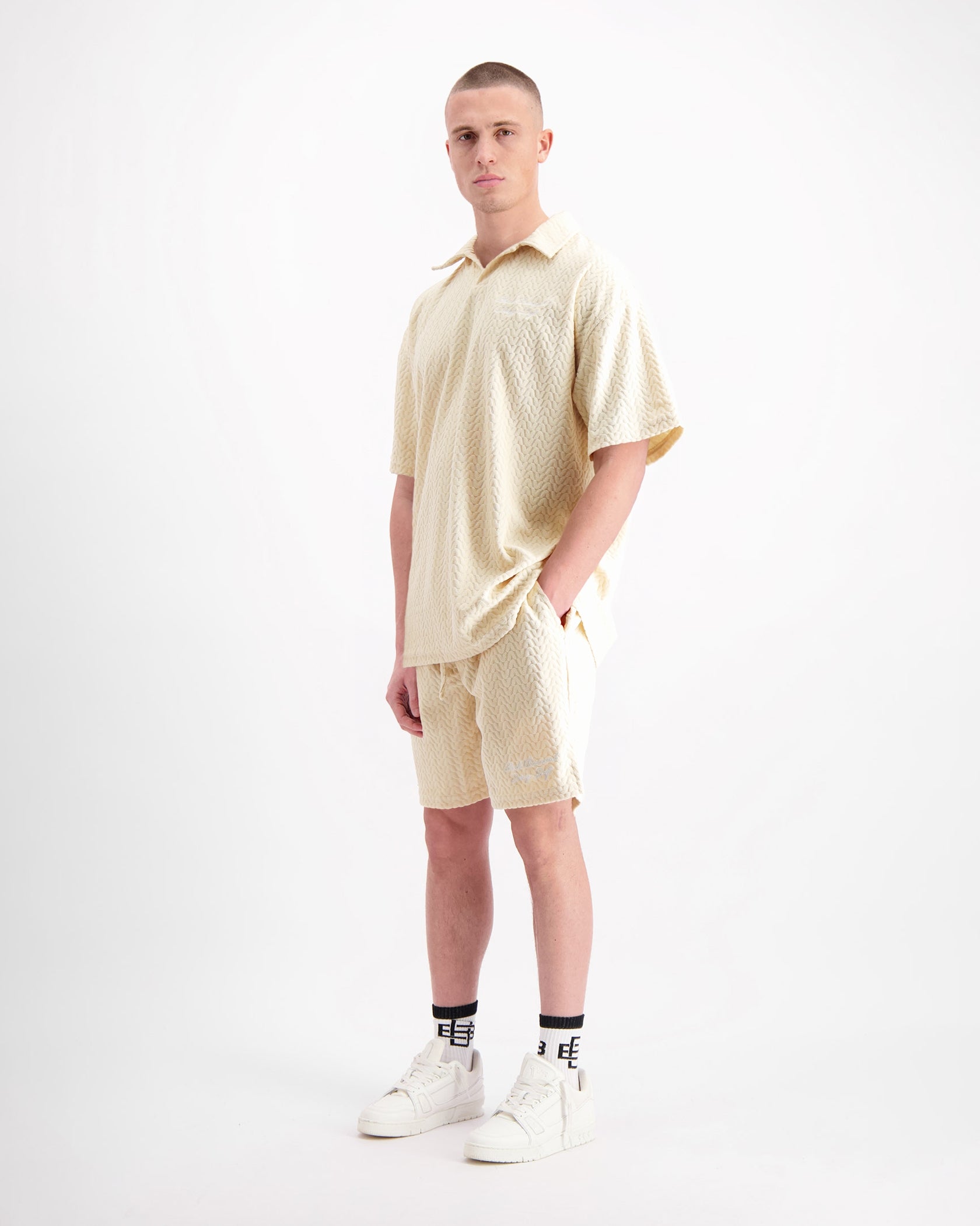 TERRY LOUNGE POLO | Sand