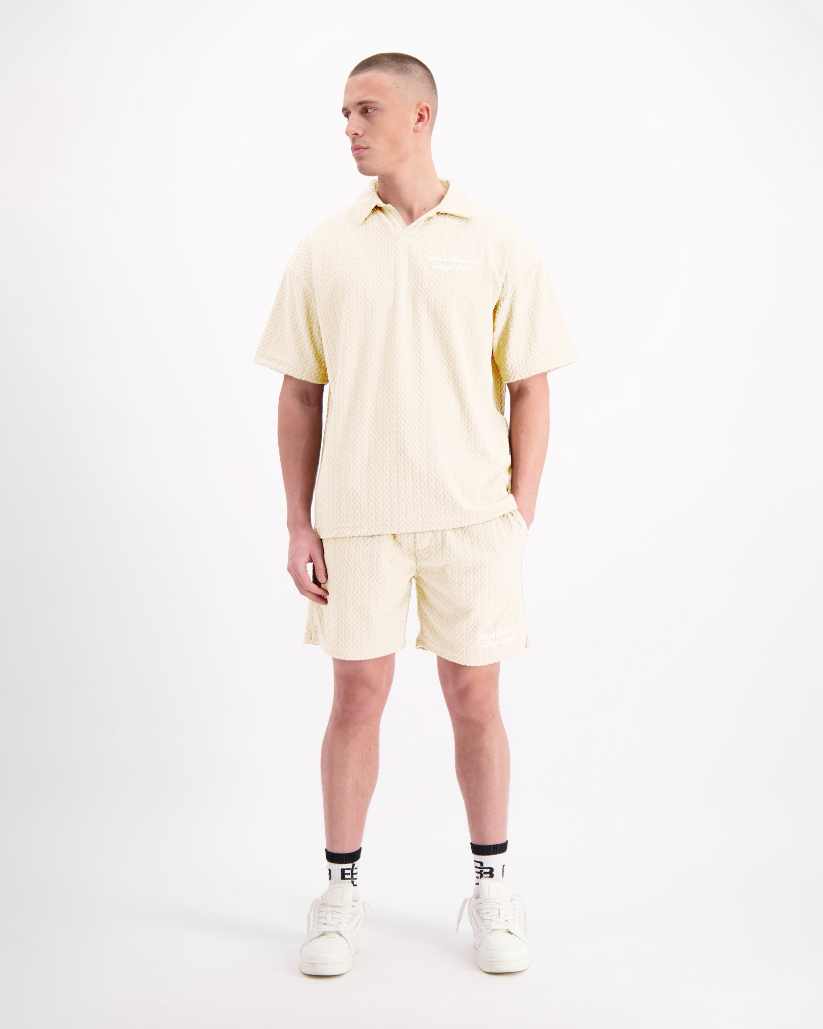 TERRY LOUNGE SHORTS | Sand