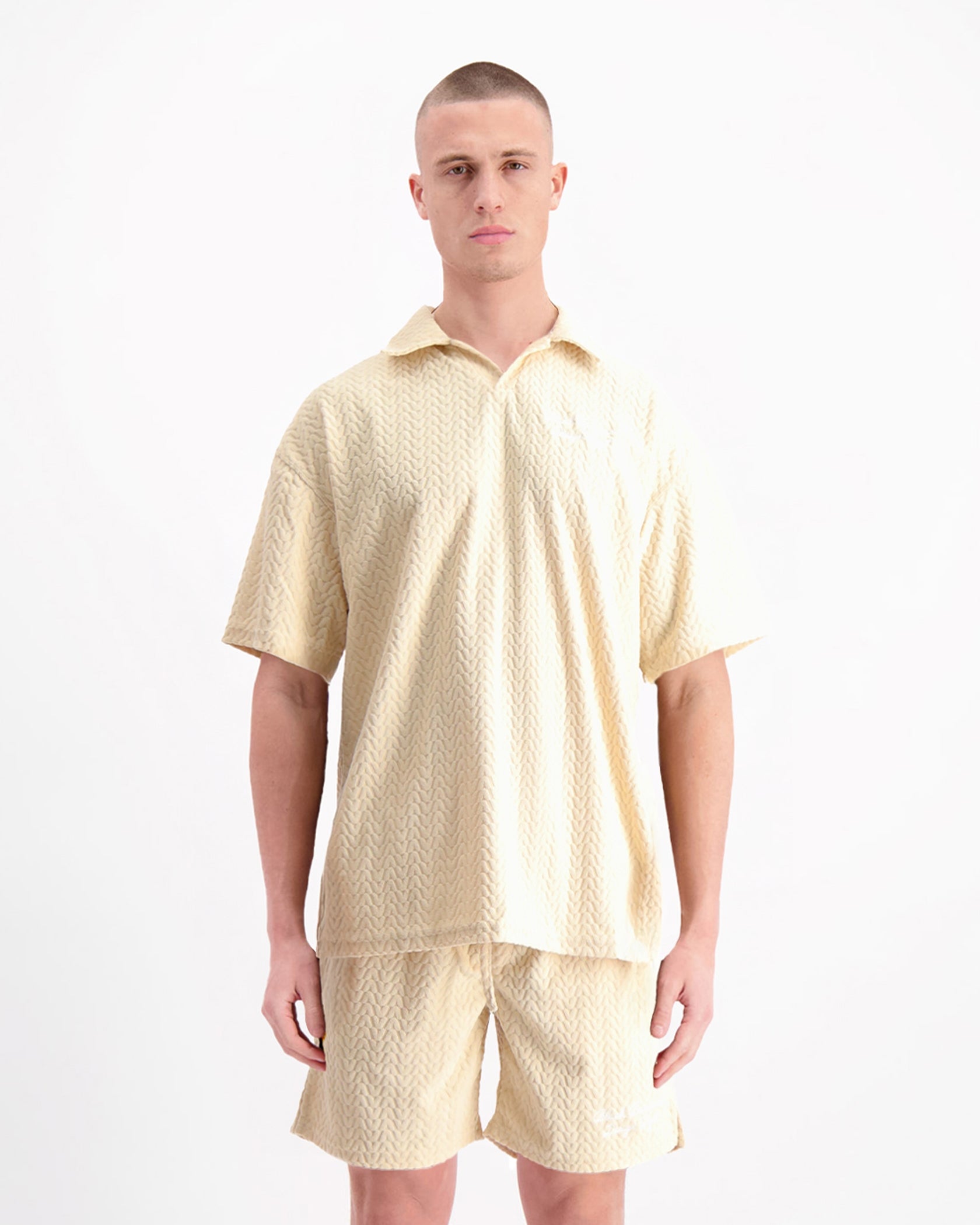 TERRY LOUNGE POLO | Sand