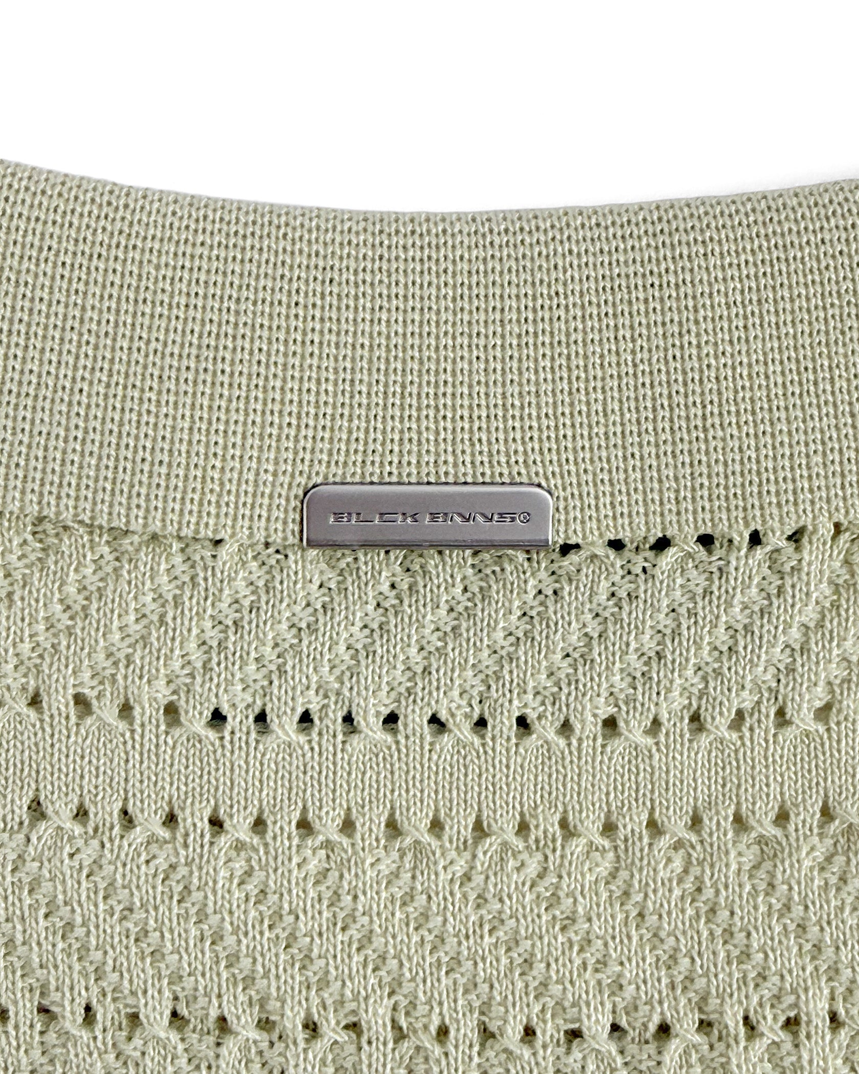 TEXTURED ZIP POLO | Grau