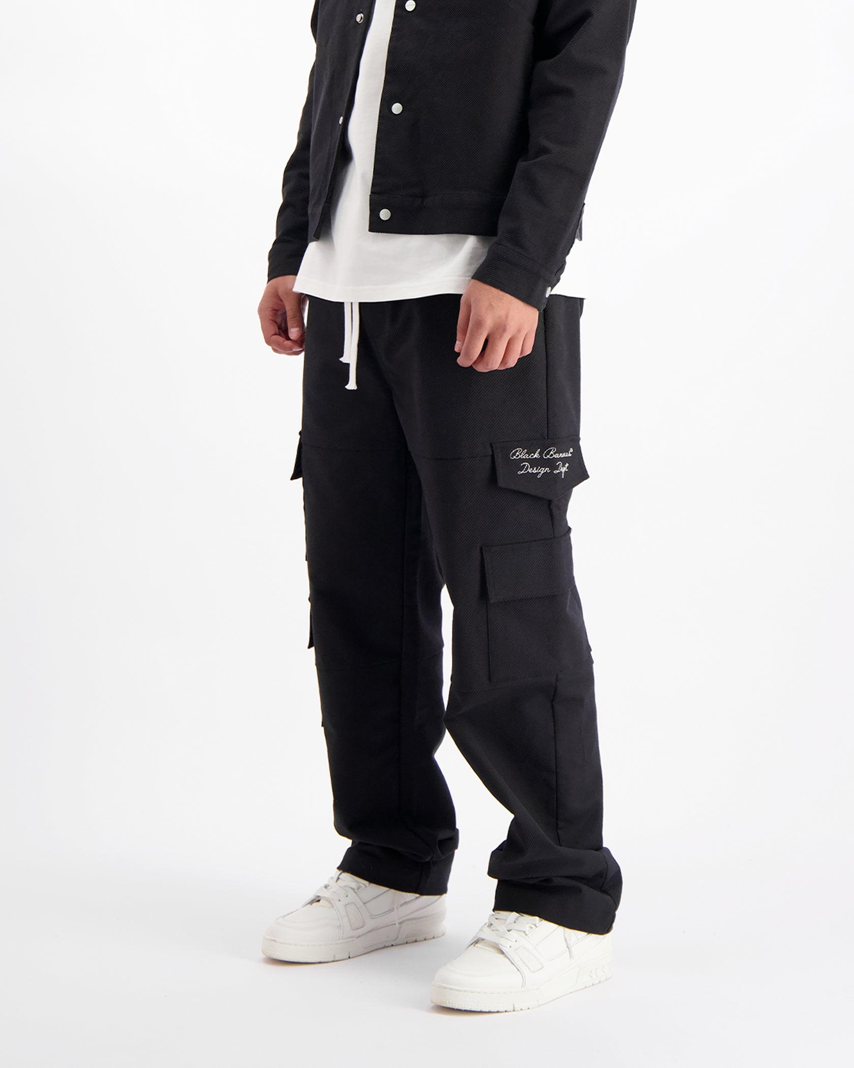 TWILL CARGO PANTS | Schwarz