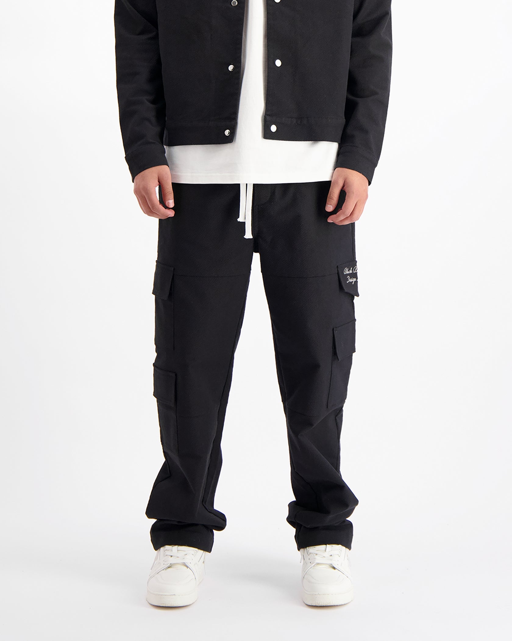 TWILL CARGO PANTS | Schwarz