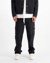 TWILL CARGO PANTS | Schwarz
