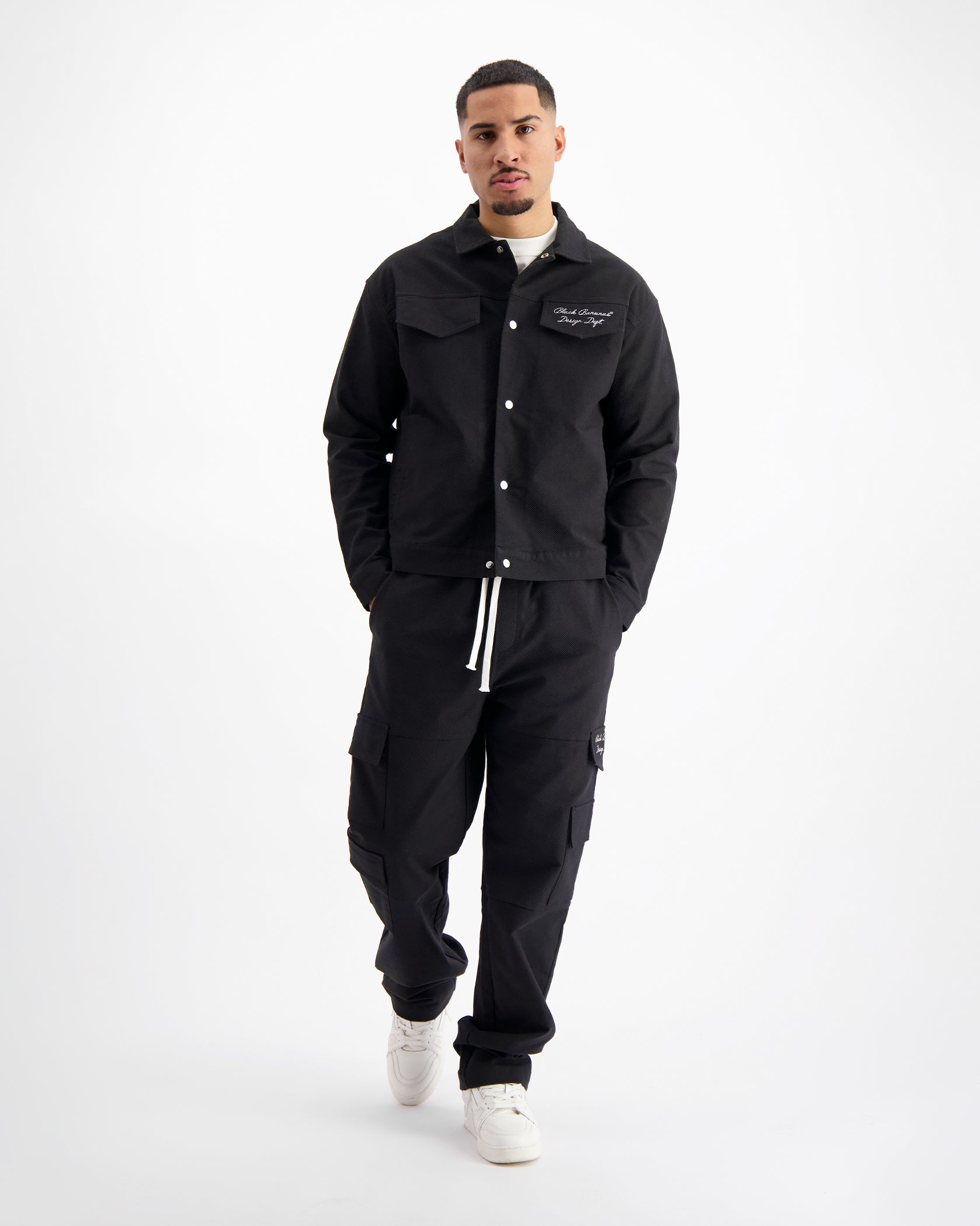 TWILL RIPPED SET | Schwarz