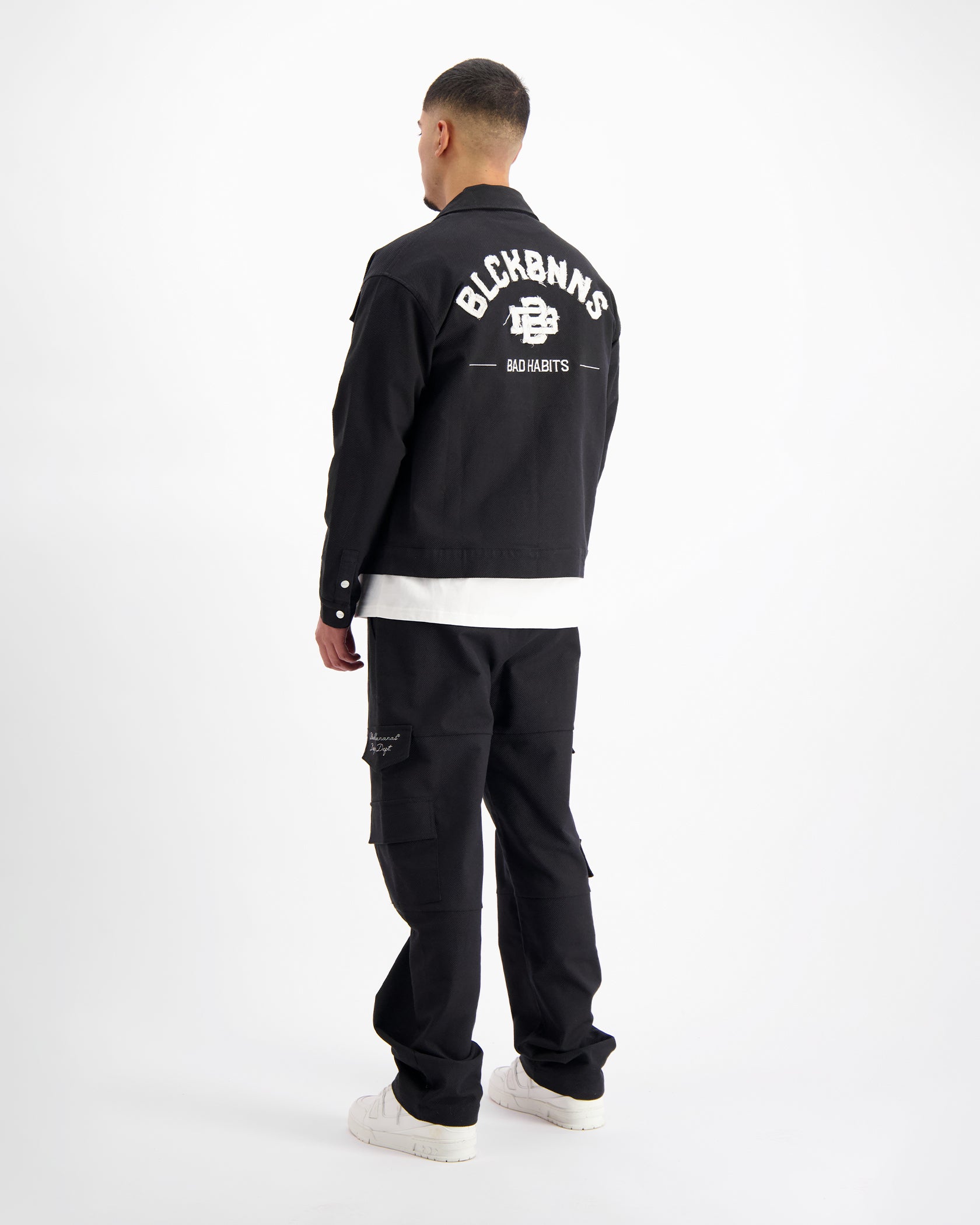 TWILL RIPPED SET | Schwarz