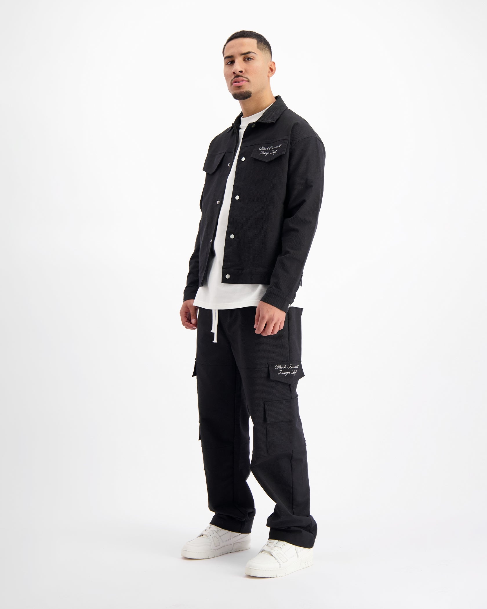 TWILL CARGO PANTS | Schwarz