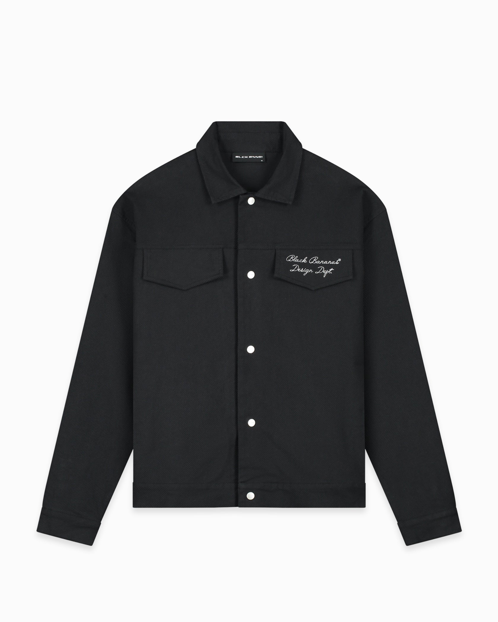 TWILL RIPPED JACKET | Schwarz