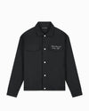 TWILL RIPPED JACKET | Schwarz