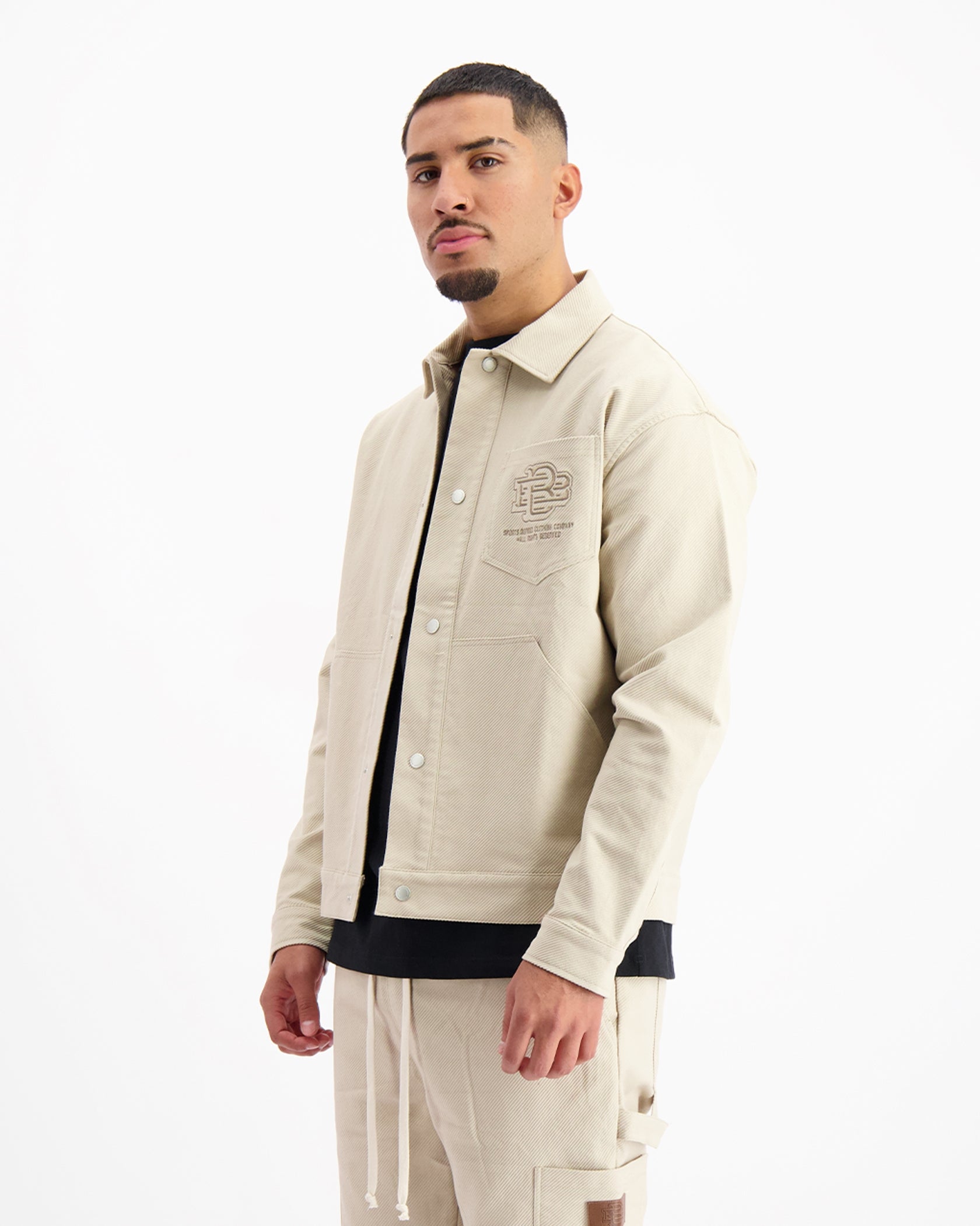 TWILL WORKER JACKET | Sand
