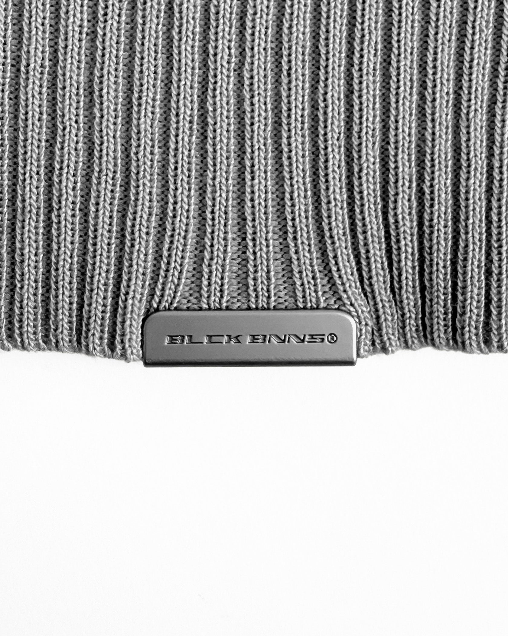 WAFLE KNIT HENLEY | Grau