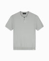 WAFLE KNIT HENLEY | Grau