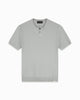 WAFLE KNIT HENLEY | Grau
