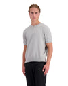 WAFLE KNIT HENLEY | Grau